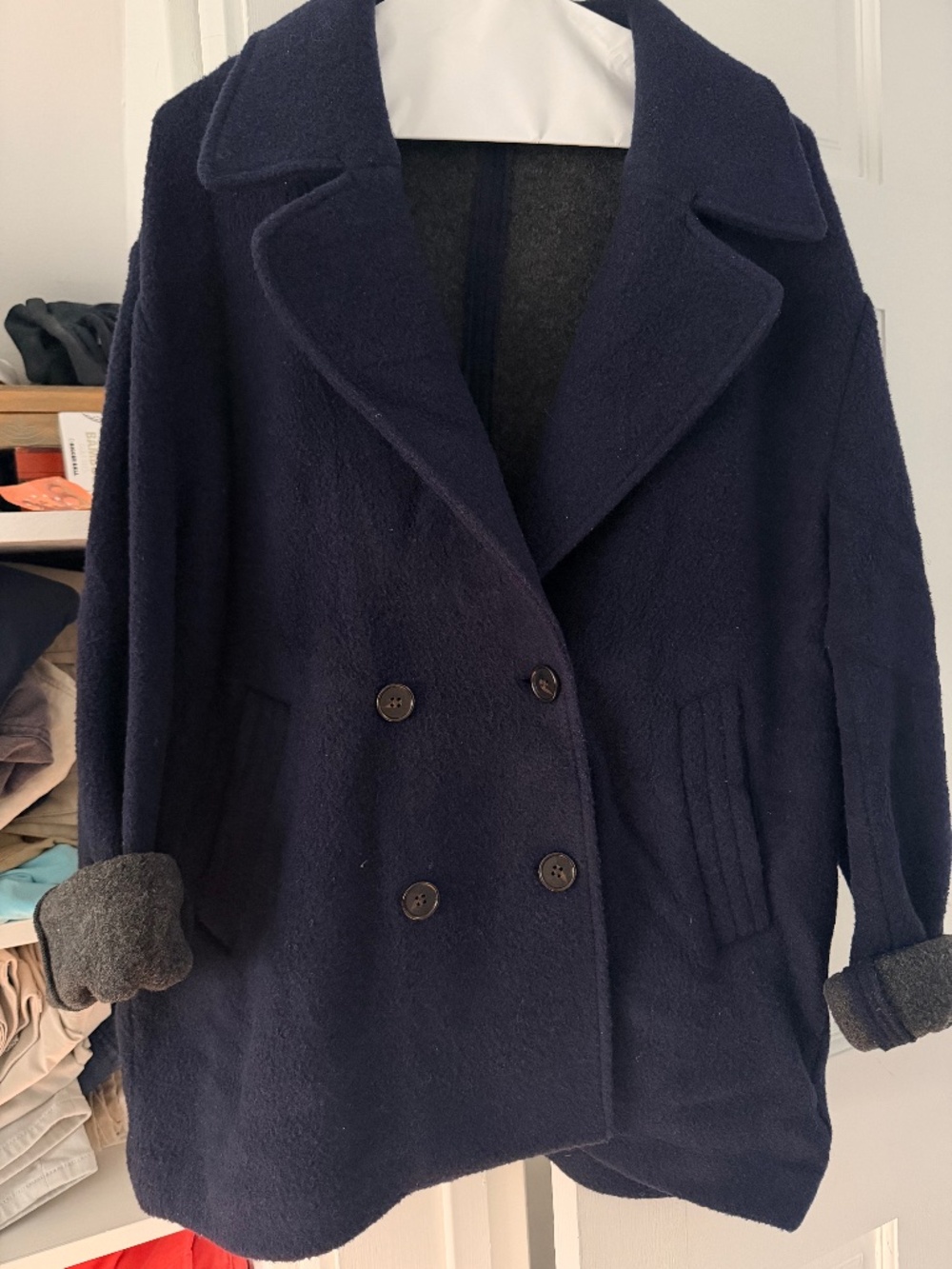 Unstructured Peacoat Perfect for Fall